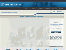 Tablet Screenshot of importadoramarin.cl
